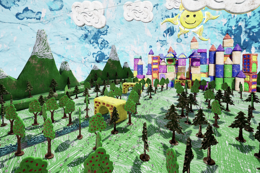 Décors,out door, short film Plato's Allegory of the Cave. The Republic